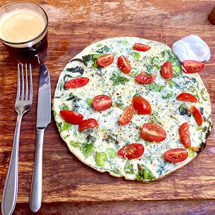 Foto bij het recept Groene ontbijtomelet