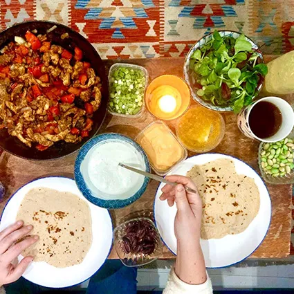 Foto bij het recept Home-made shoarma wraps | Glutenvrij