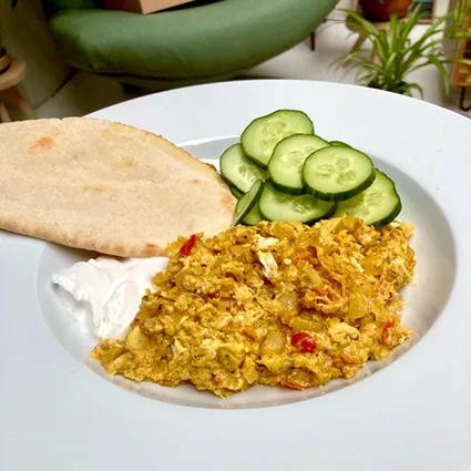 Foto bij het recept Indiaas roereitje