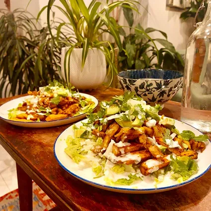 Foto bij het recept Kapsalon, maar dan gezond