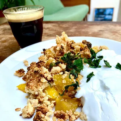 Foto bij het recept Mango crumble