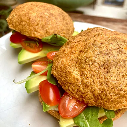 Foto bij het recept Rode linzenbroodjes