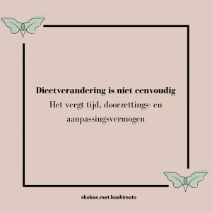 Dieetverandering Hashimoto