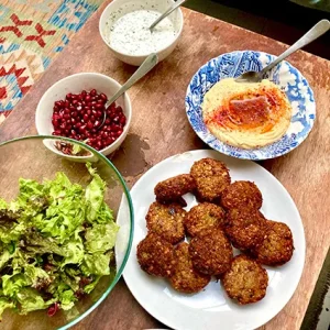 Home-made falafel