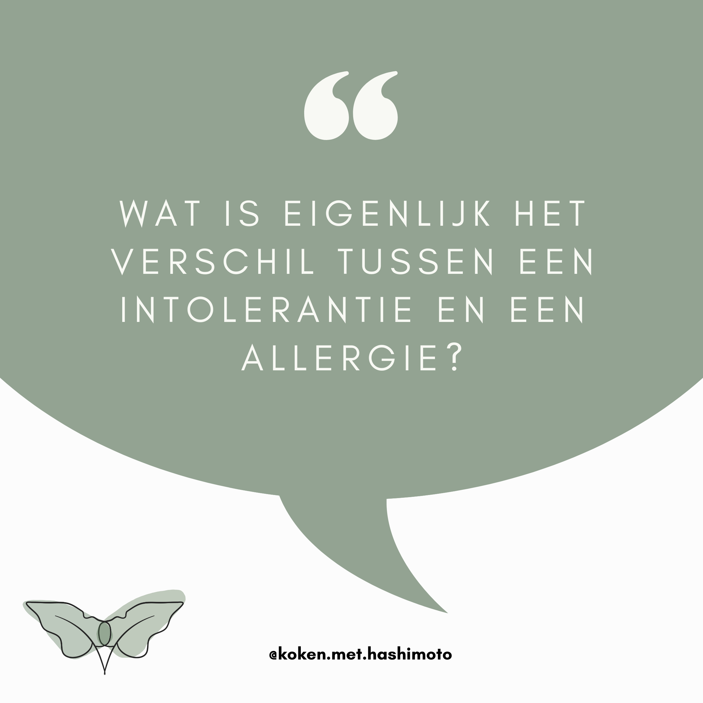 Wat is het verschil tussen een allergie en een intolerantie?
