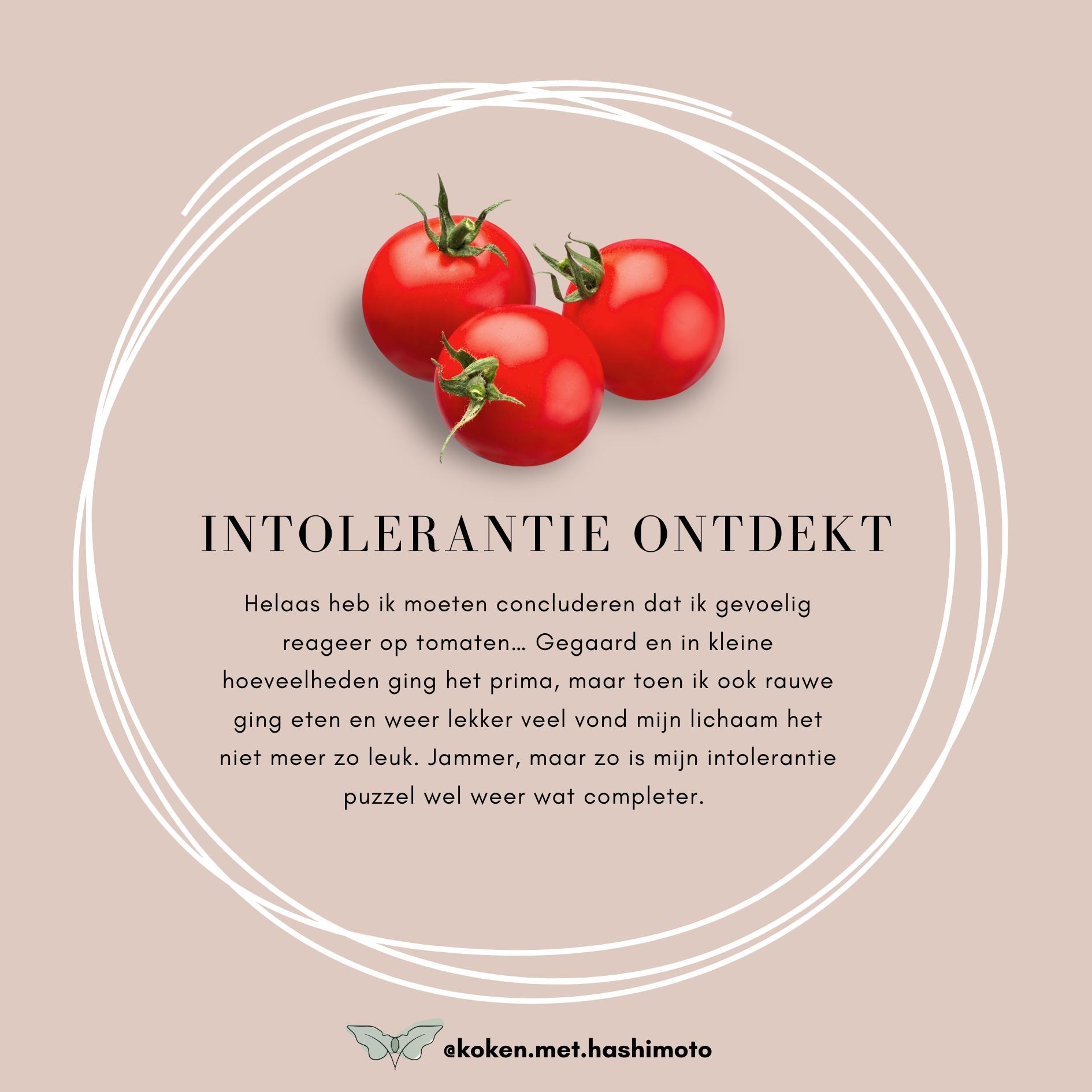 Tomaten intolerantie