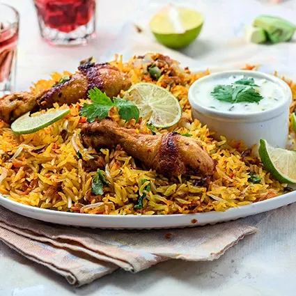 Zuivelvrije Chicken Biryani